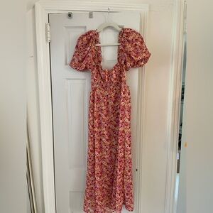 felicity for love and lemons midi dress